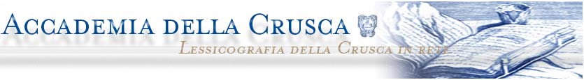 Pagina d'entrata della Lessicografia della Crusca in rete